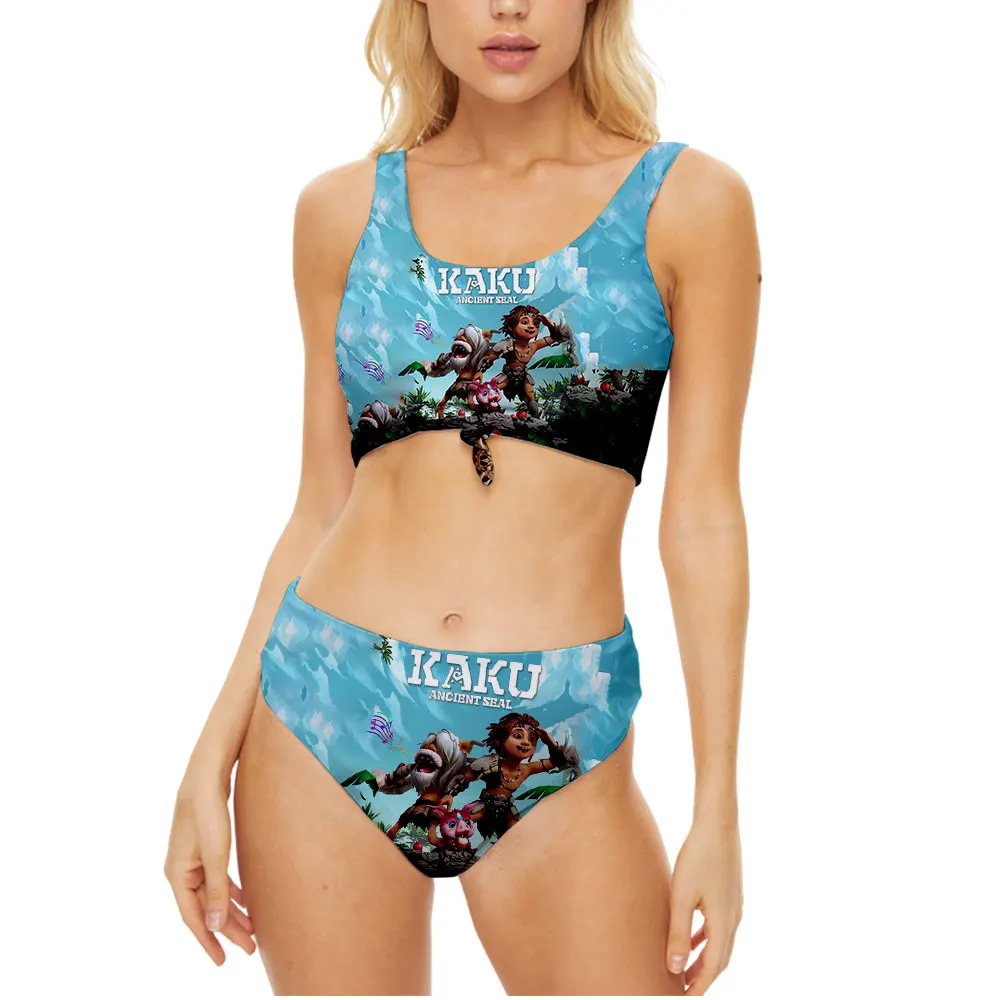 

KAKU Ancient Seal Game Sling Bikini Swimsuit Women Two Piece Beach Swimwear