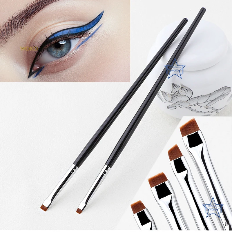 

Upgrade Blade Ultra Thin Eyeliner Brush Fine Angle Flat Eyebrow Brush Under The Eye Place Makeup Tool Precise Detail Brush