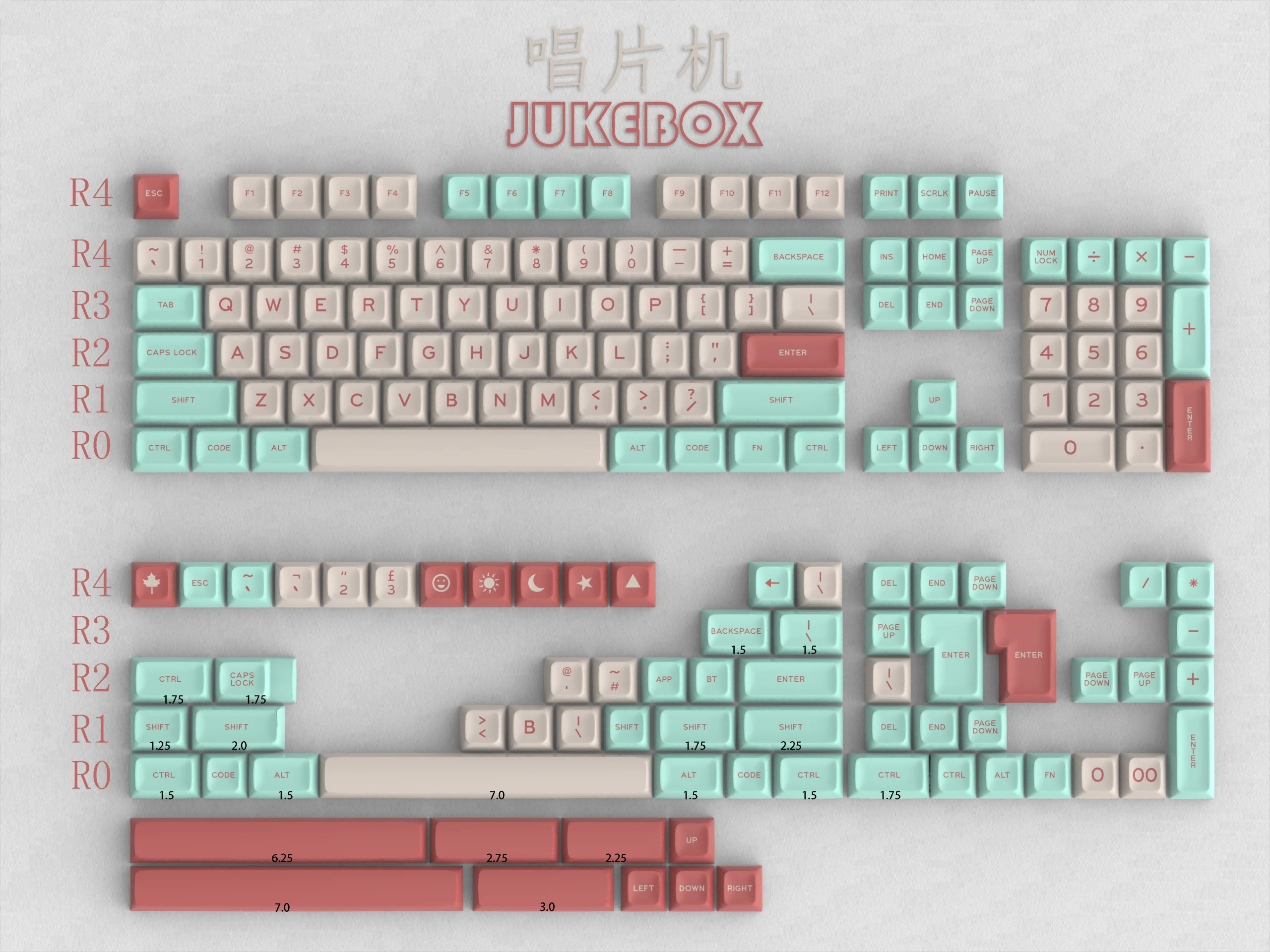GMKY AF SA KEYCAP ABS DOUBLE SHOT Keycap FOR Cherry MX switch keycaps for Wired USB Mechanical Gaming keyboard