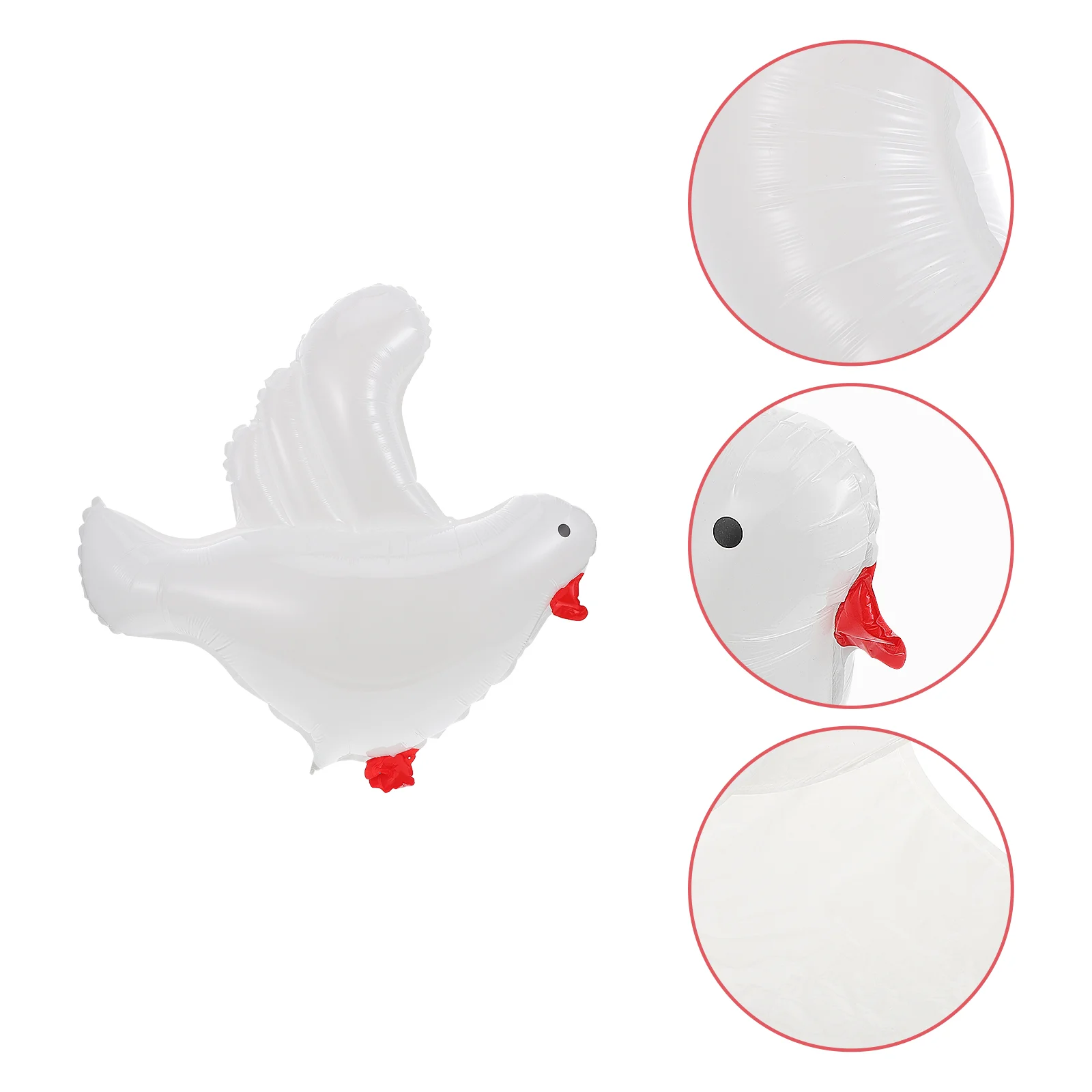 

5pcs Peace Balloons White Memorial Balloons Aluminium Foil Pigeon Bird Balloons Ceremonies Party for Wedding Funeral Birthday