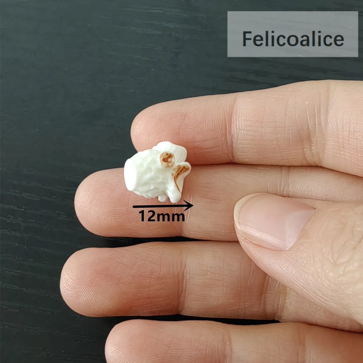 

Миниатюрные серьги из смолы "попкорн", набор из 10 штук