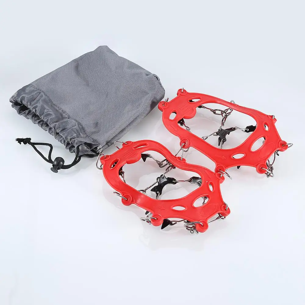 

11 Teeth Anti Slip Ice Grip Crampons Snow Shoes Boots Grippers Ice Cleats Snow Walking Climbing Shoe Boots Cover Crampons