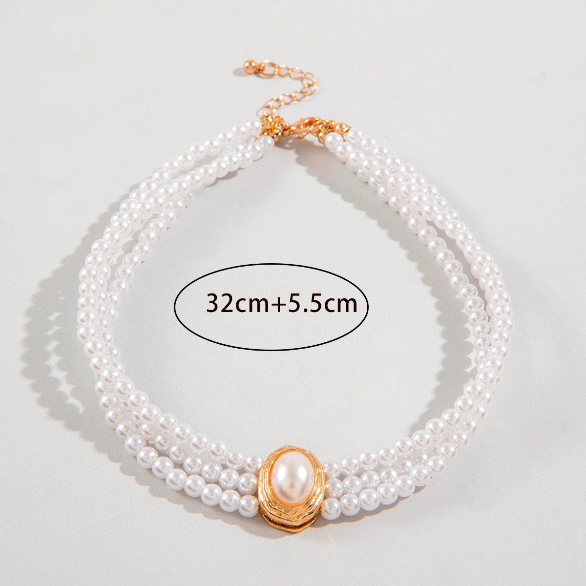 Tocona 2024 новое простое ожерелье из бисера с искусственным жемчугом многослойное