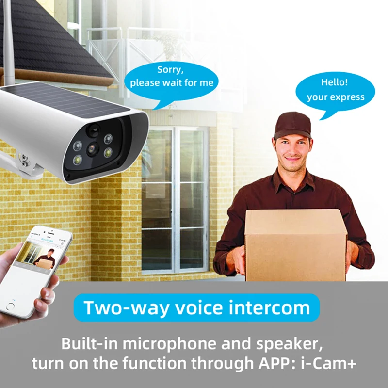 Tuya Solar Surveillance Camera Security Protection Outdoor 4G SIM Card Panel Cameras Wifi Video Kameras for |