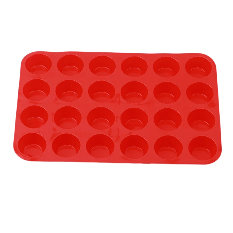 

24 Hole Mini Muffin Cake Mold Silicone non-stick Cake Pancake DIY Mini Chiffon Chocolate Tray Mold