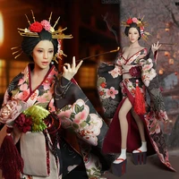 super duck set052 16 scale japanese geisha oiran beauty costume clothes with head for tbl ph 12 inch action figure body