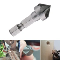1pcs 90 degree countersink drill chamfer bit 14 hex shank carpentry woodworking angle point bevel cutting cutter remove bur