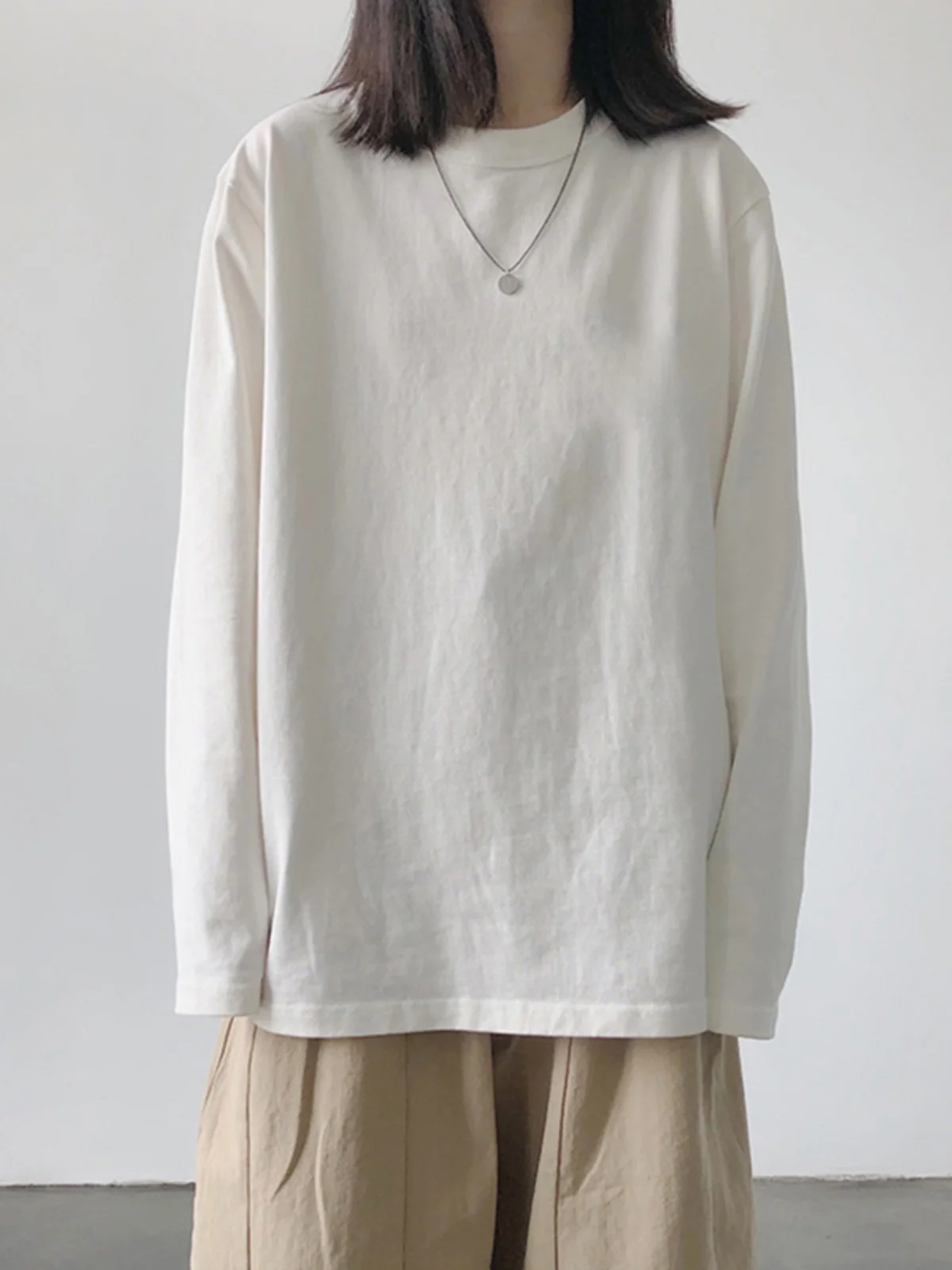 INS Хлопковая рубашка с длинными рукавами Женская осенняя свободная Harajuku Sle Design Sense