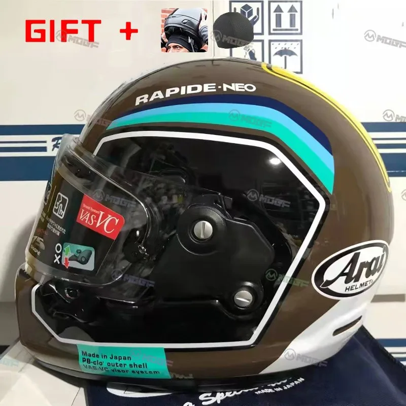

New Full Face NEO Motorcycle Helmet motorcycle accessories iridescent brown capacete safety racing helmet fiberglass Casco Moto