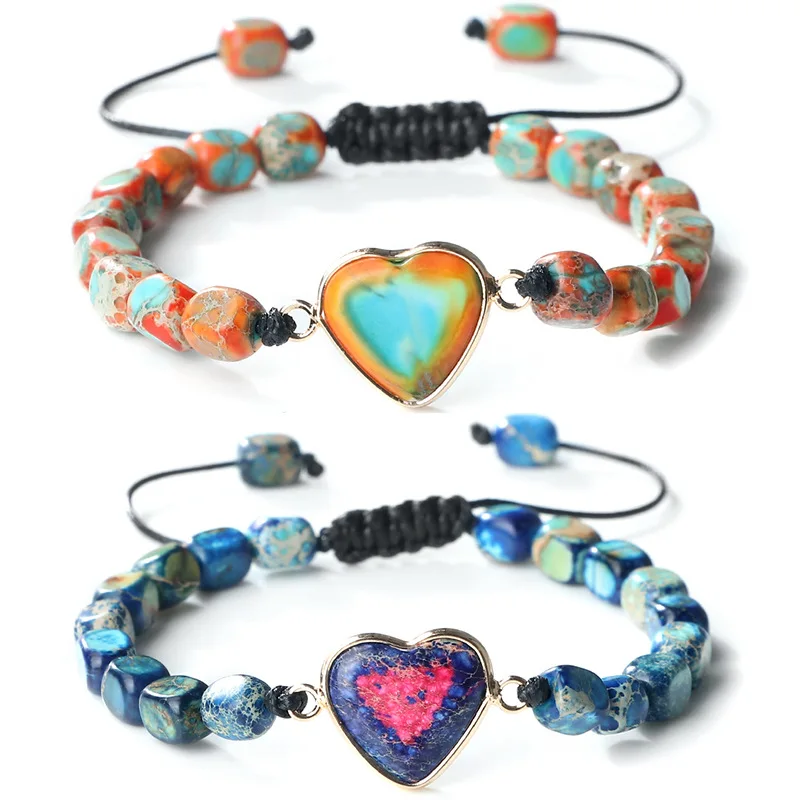 Браслет ручной работы из натурального Императорского камня женские браслеты в