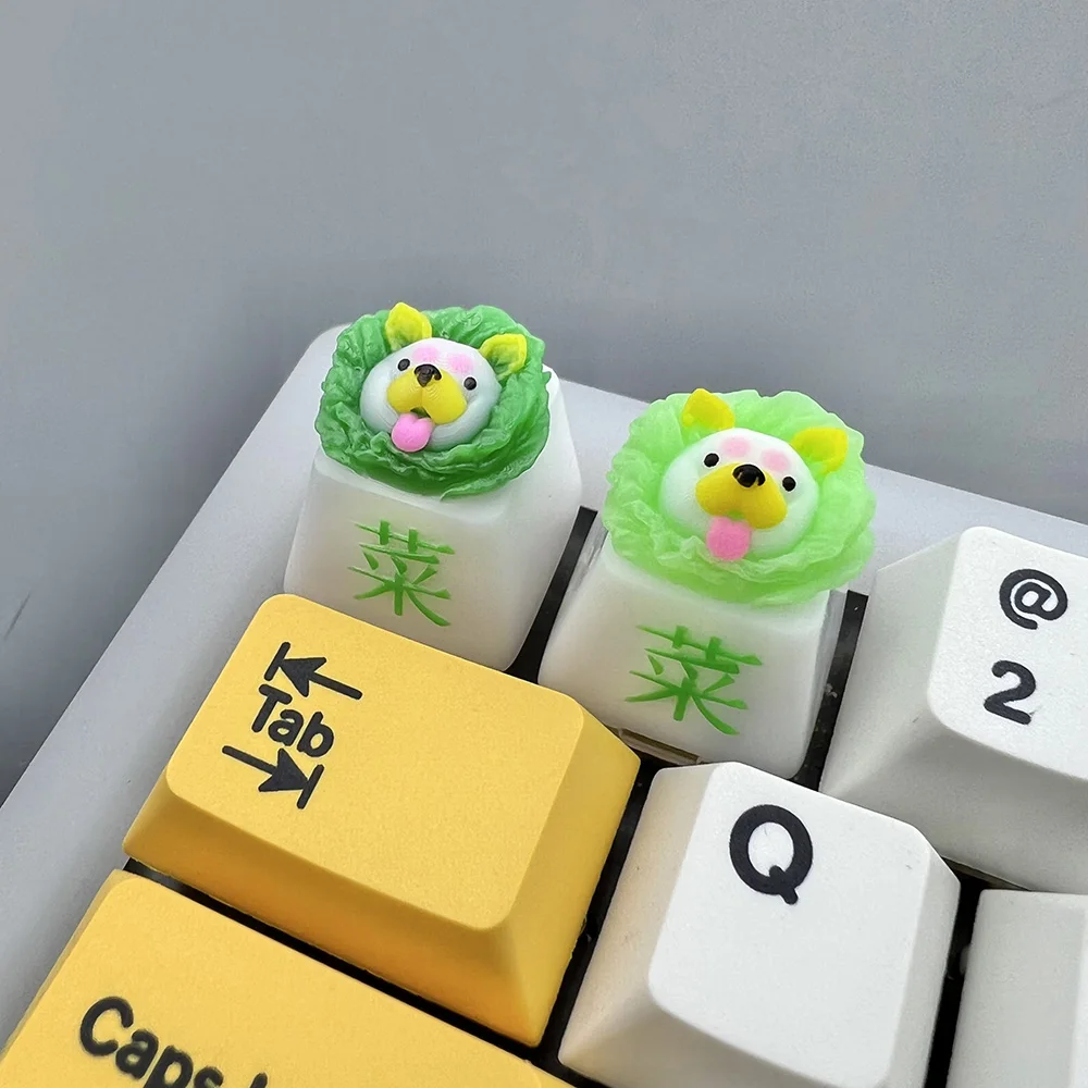 Anime Dog creatività carina tastiere meccaniche tastiere per Cherry MX Axis artigianato personalizzato fai da te resina Kawaii ESC Cartoon Keycap