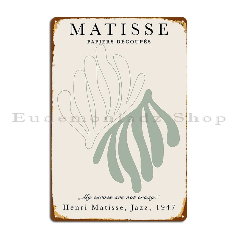 Металлическая вывеска Henri Matisse