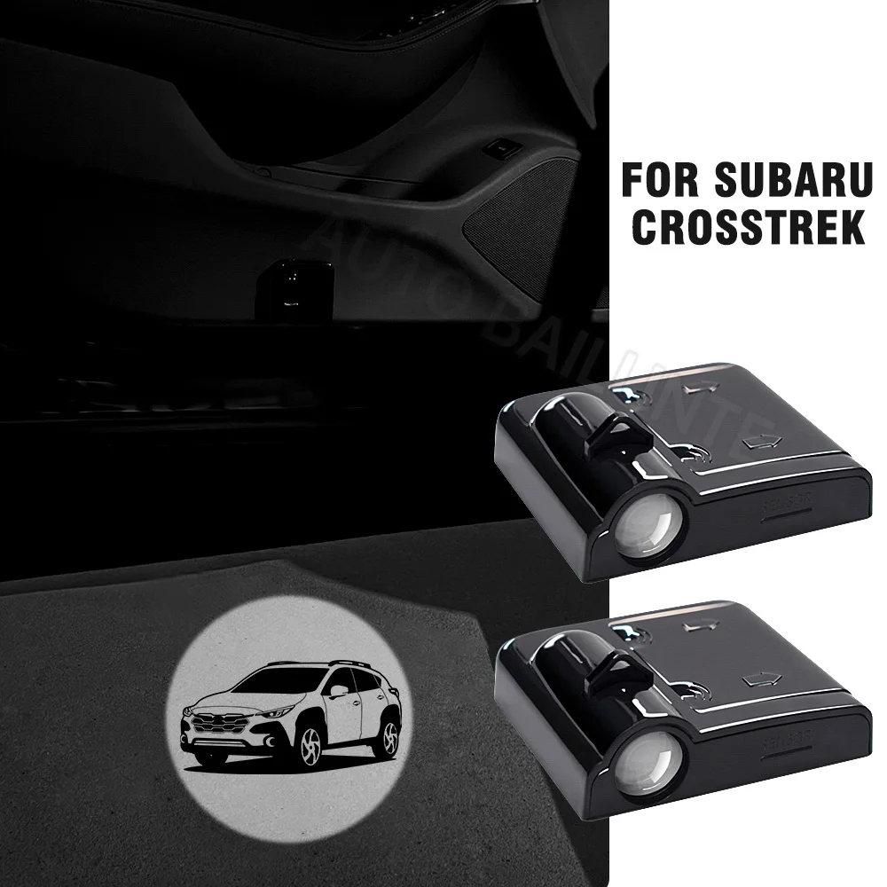2 шт. светодиодные наклейки на дверь автомобиля проектор аксессуары для Subaru Crosstrek