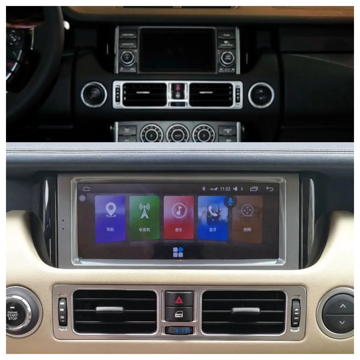 Android13 GPS-навигация Автомобильный мультимедийный видеоплеер Радио Carplay Панель