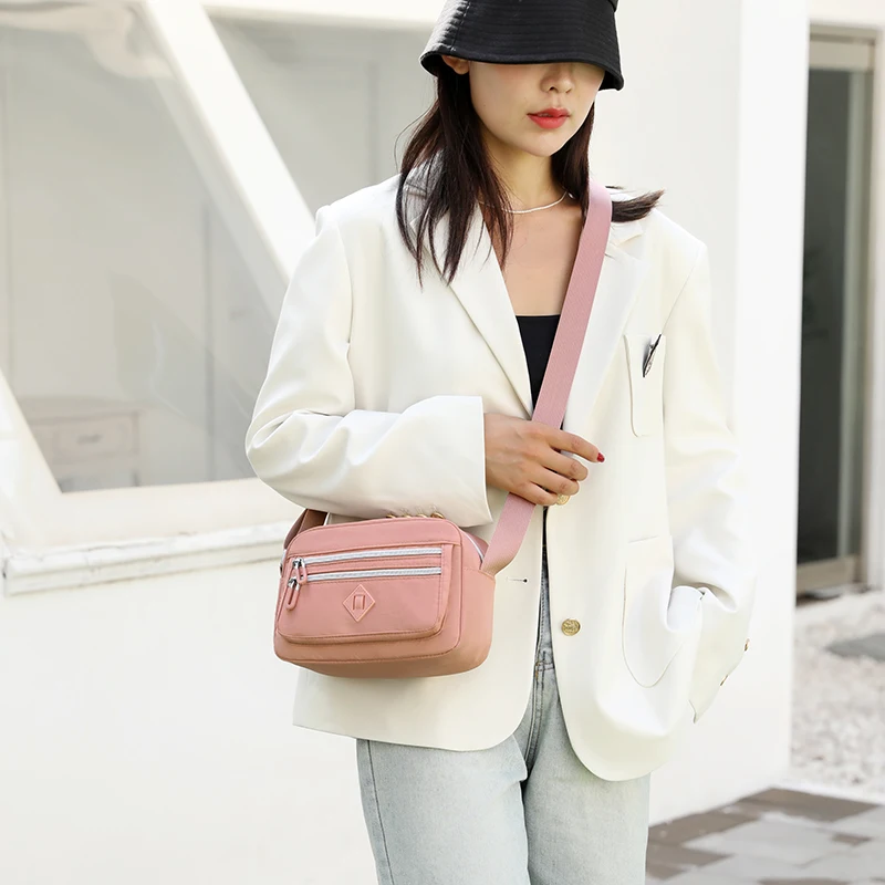 Нейлоновая Маленькая женская сумка через плечо Женский мессенджер дорожные