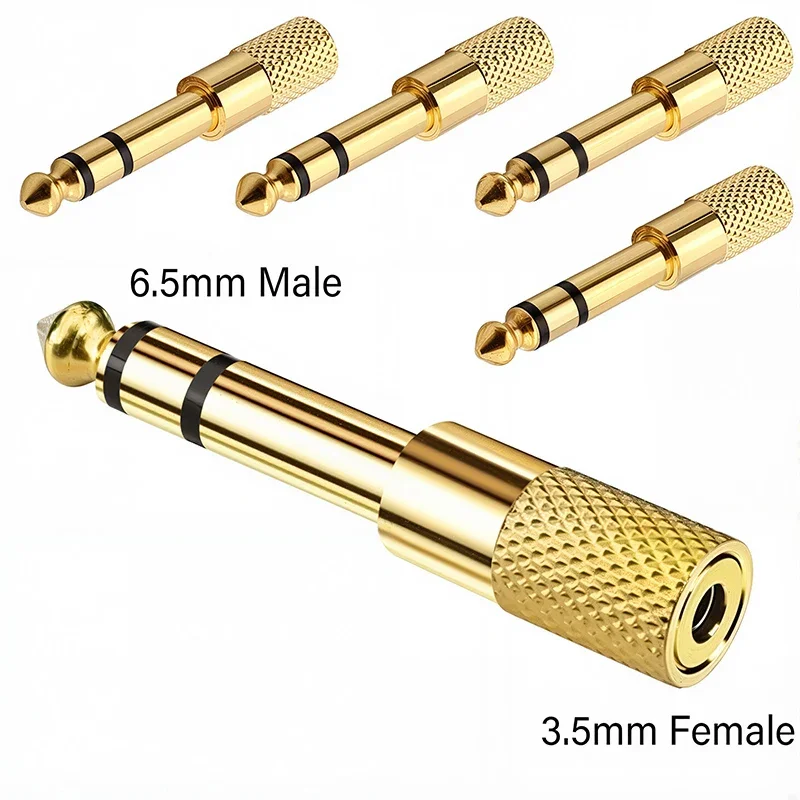 

Аудио адаптер 6.35/6.5 мм на 3.5/2.5 мм (5 шт)