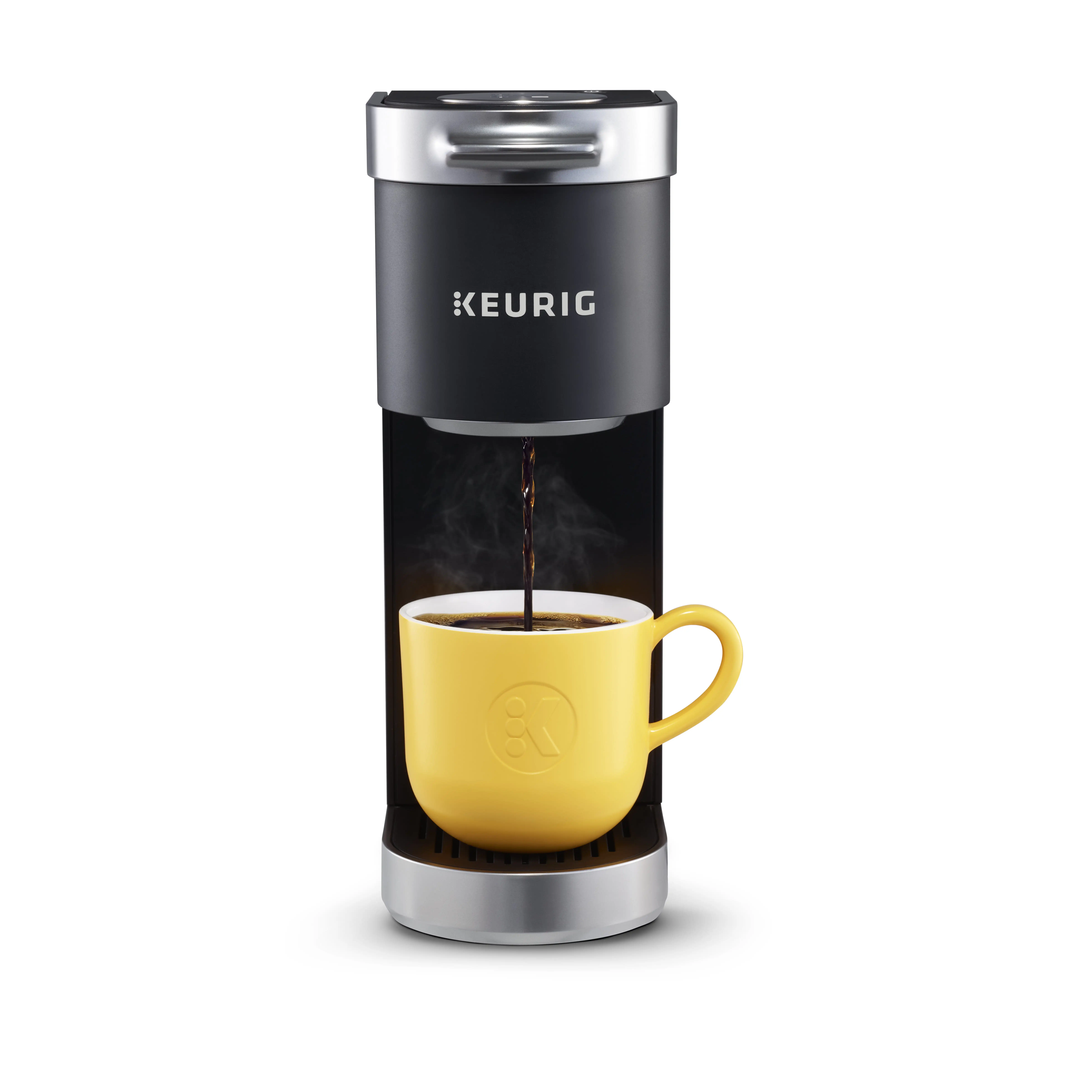 

Mini Plus Single Serve Cup Pod Coffee Maker, Auto Shut-Off, Removable Drip Tray, Reusable Filter,(Black,Pink,Studio Gray,Teal)