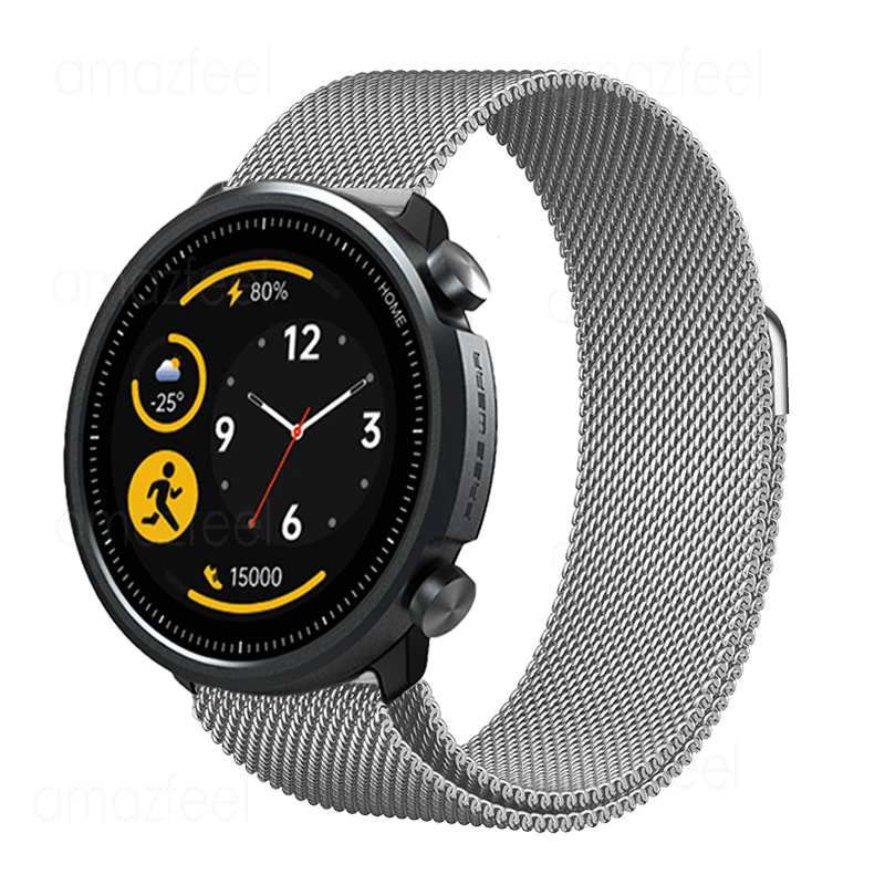 

Браслет с магнитной петлей для умных часов Mibro A1, аксессуары, металлический браслет из нержавеющей стали для Mibro X1/Lite/цветной ремешок Correa