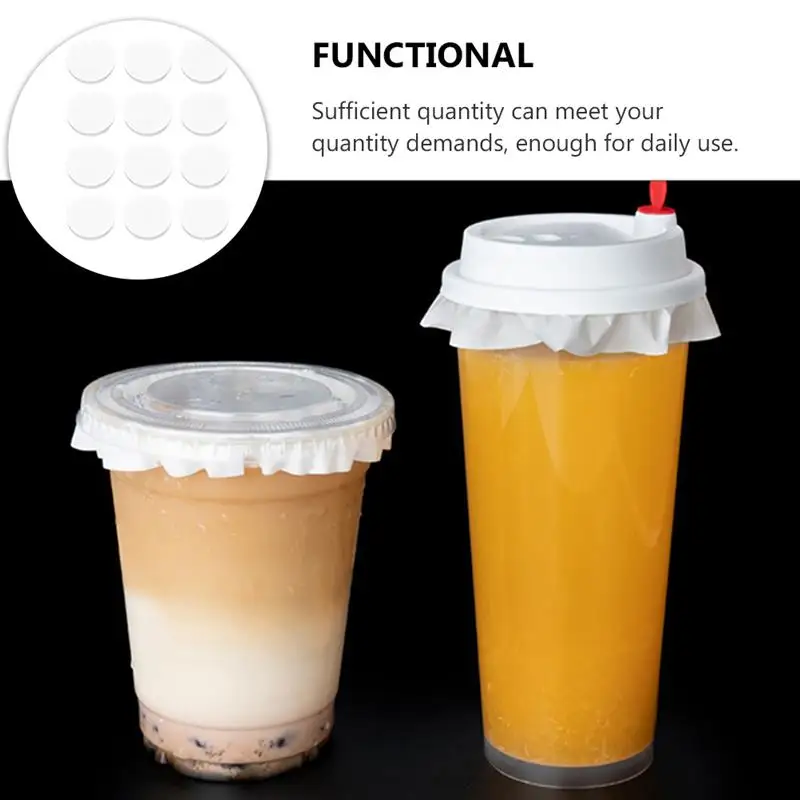 

500 шт., круглая герметичная бумажная пленка для кофе