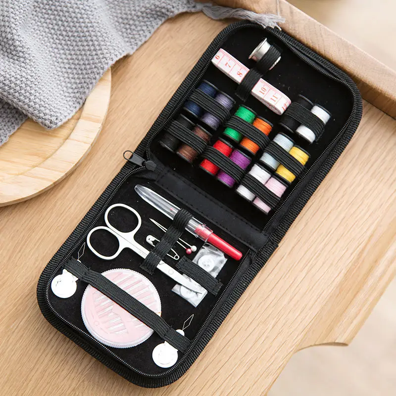 

1 Set Portable Household Sewing Kit Box DIY Embroidery Handwork Tool Needles Thread Scissor Set Home Supplies Travel Accessories