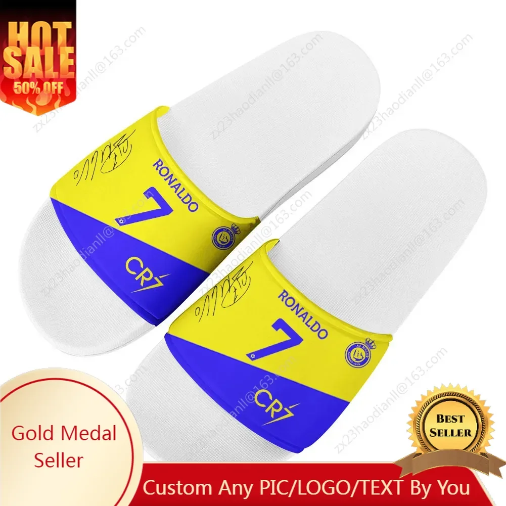 R-Ronaldo Logo CR7 Модная домашняя обувь A-AI по индивидуальному заказу для воды N-Najd Ванная