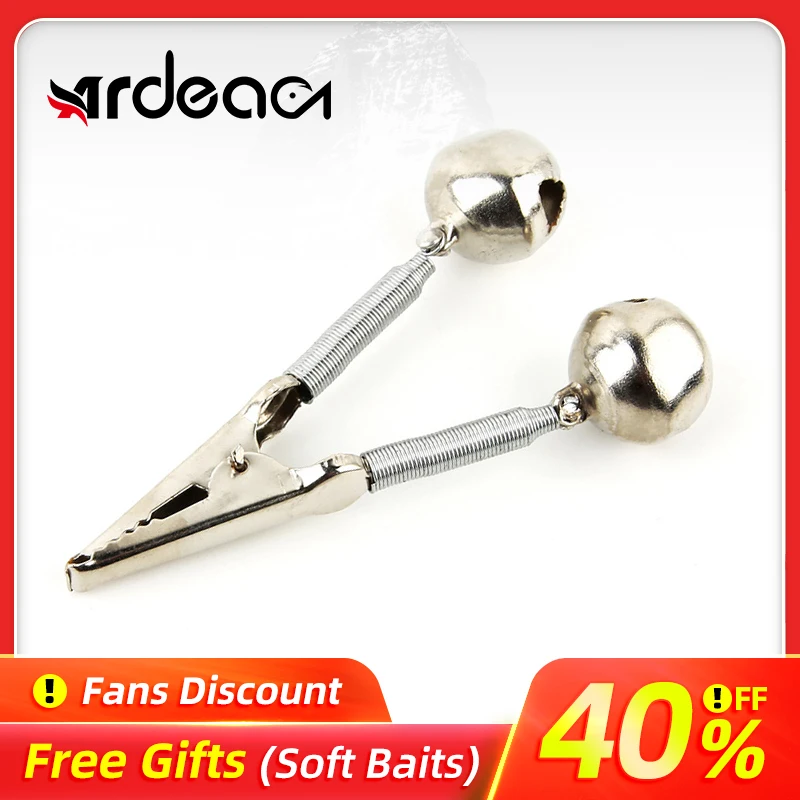 

ARDEA Fishing Bell Clip 14g Fish Bite Alarm Stainless Steel Fishing Rod Clamp Ring Outdoor winter fishing Accessory