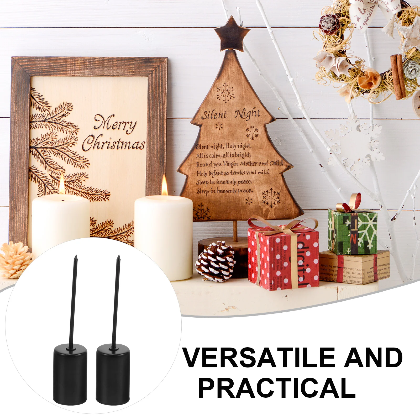 5 шт. держатель свечи Рождественская елка воск вечерние сувениры чашка с шипами