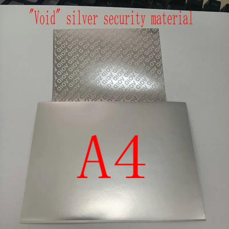 50 sheets/pack A4 silver vacuum self-adhesive paper Printing paper label A4 printing blank custom security label
