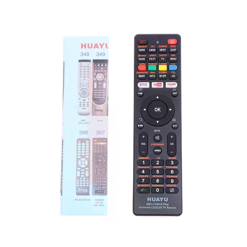 Фото Универсальный сменный пульт дистанционного управления Remote Plus Rm l1130 x для телевизора, высококачественный прочный материал, простая установка, идеальный выбор для подарка №2
