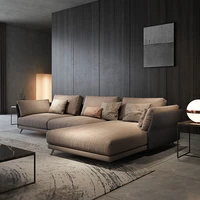 minimalist sofa straight line modern minimalist down fabric sofa light luxury modern family living room combination