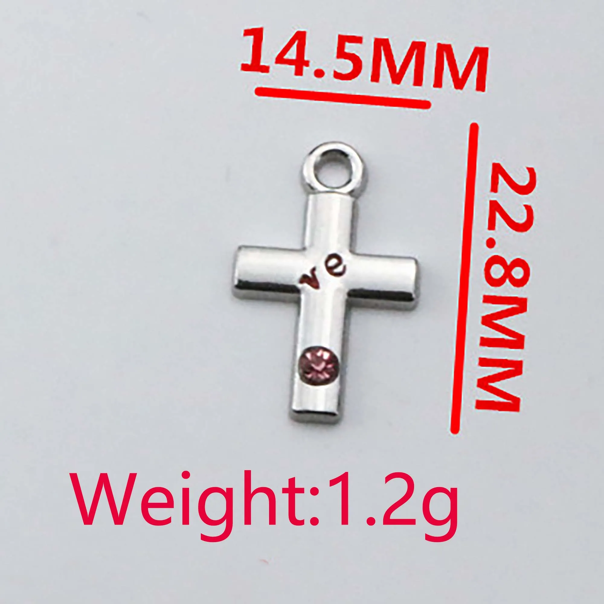 2PCS-20PCS/Lot 23x14mm Silver Couple Round Cross Pendant DIY Men and Women Necklace Bracelet Keychain Jewelry Charm Accessories