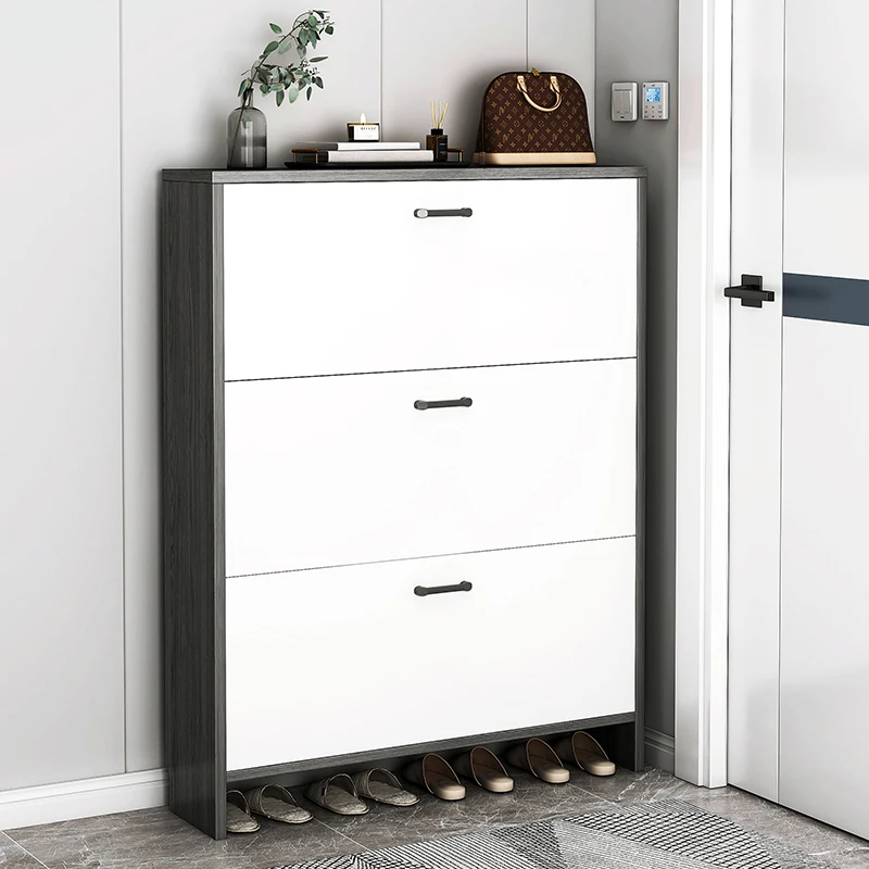 

Narrow Corridor Shoe Rack Organizer Space Saving Cheap Shoe Rack Closed Entrance Storage System Zapatero Armariofurniture HY50SR