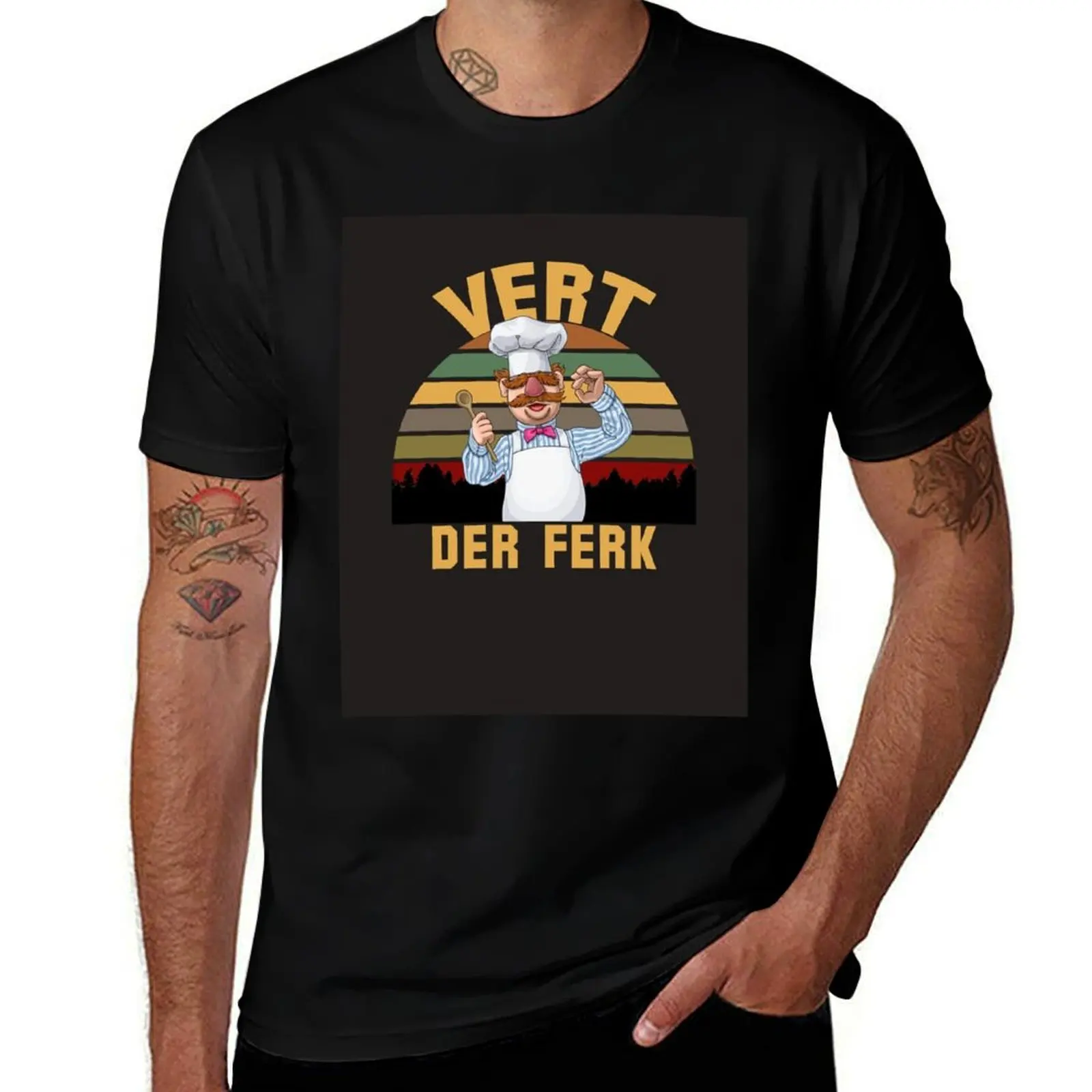 Vert Der Ferk T-Shirt anime stuff oversized graphic tee mens t shirt