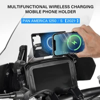 wireless charger usb mobile phone holder for ra1250 pan america 1250 s 2021 2022 panamerica pa1250 pa 1250s navigation bracket
