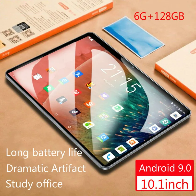 

Hot Sale 6G+128GB Android 9.0 Tablet Phone Full Netcom Two-in-one Stimulates Eating Chicken 4G 10.1 Inch Call Support Zoom
