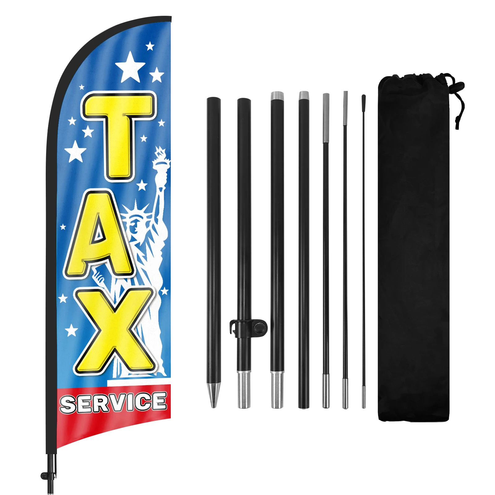 FSFLAG 1 шт. 280 см флаг с пером налога флагштоком рекламное уличное украшение для