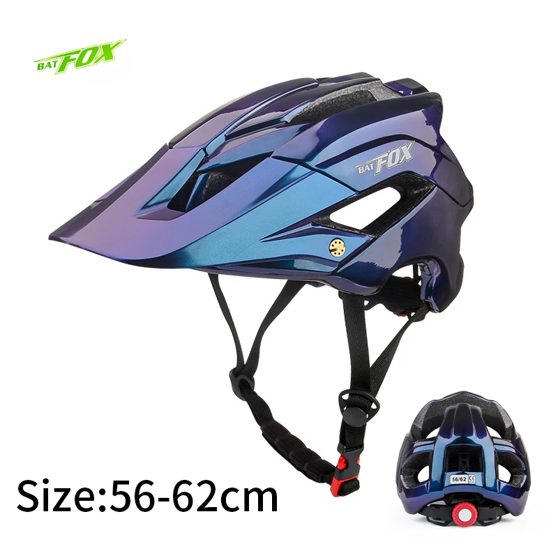 

BATFOX Bicycle Helmet Road Mountain Bike Helmet MTB Integrally-molded With Sun Visor Bike Helmet Men Women Ultralight Helmet