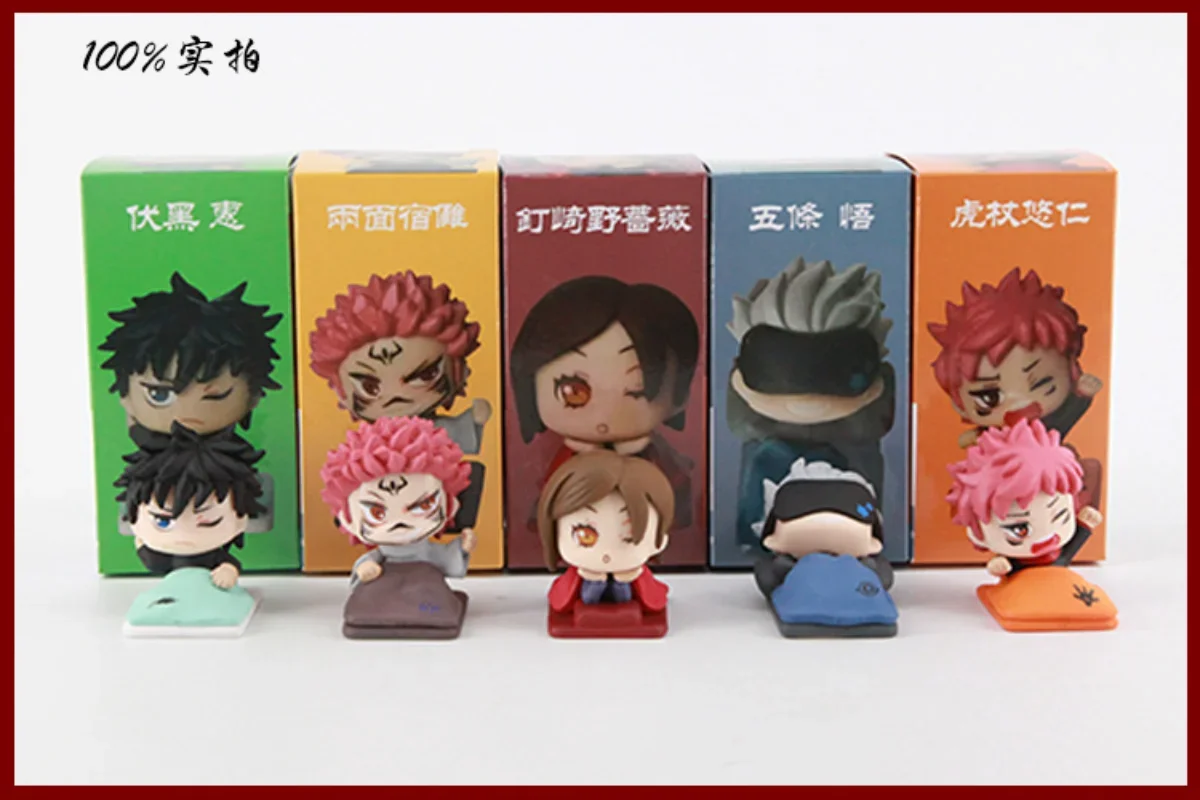 1 шт. в коробке фигурка аниме джутсу кайсен случайном стиле Yuji Itadori Gojo Satori модель Q