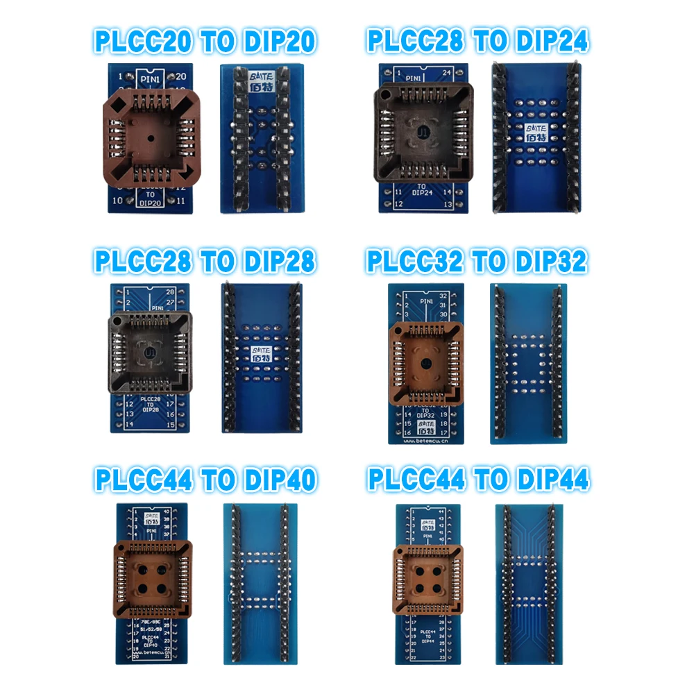 PLCC32 PLCC44 к DIP32 DIP40 DIP44 IC адаптер тестер розетка простой универсальный