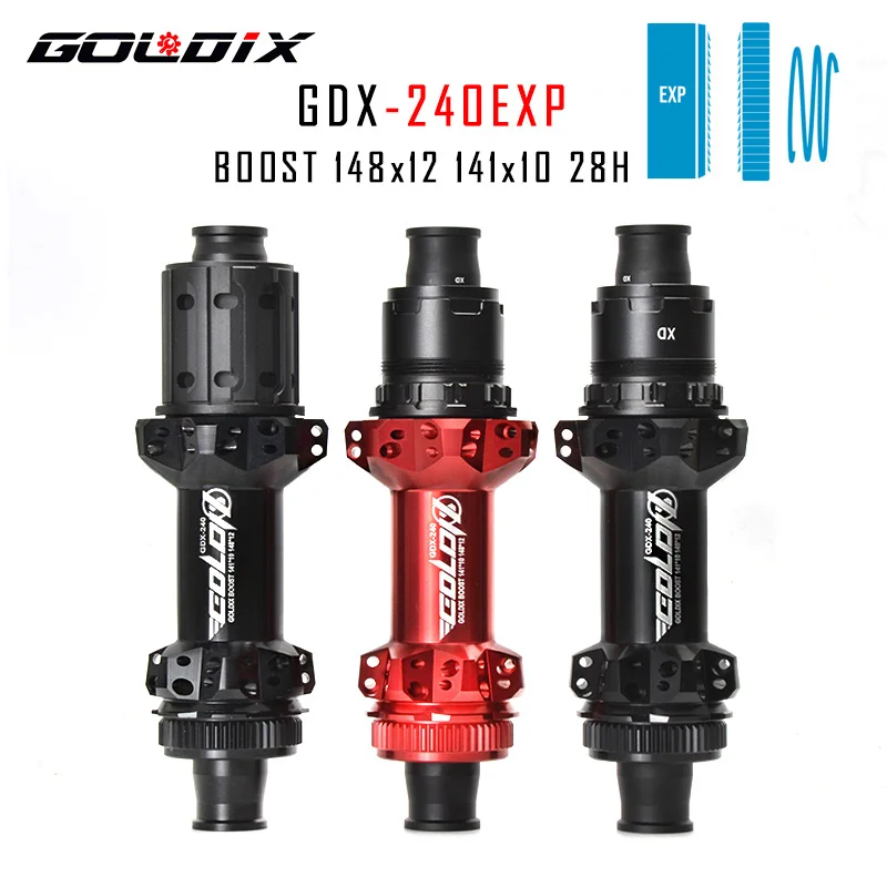 

GOLDIX 240 EXP MTB Bike 28H Naben Center Lock Disc Brake In Front 110x15 Rear 148 x12mm Ultra Light for Shimano Sram HG XD MS