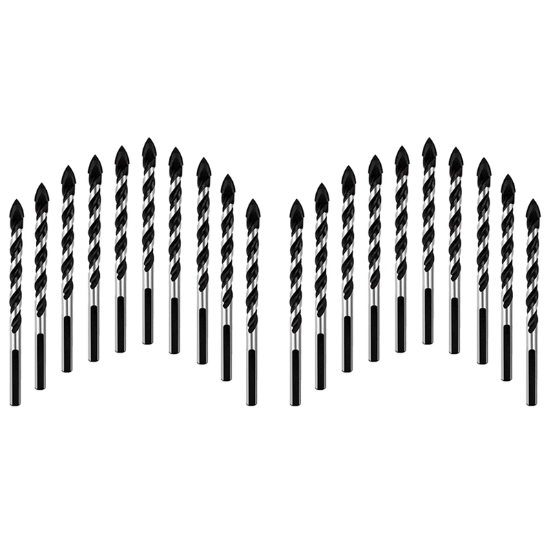 

Набор сверл из нескольких материалов для плитки, бетона, кирпича, стекла, пластика, плитки, 8 мм (5/16 дюйма) (20 шт. в наборе)