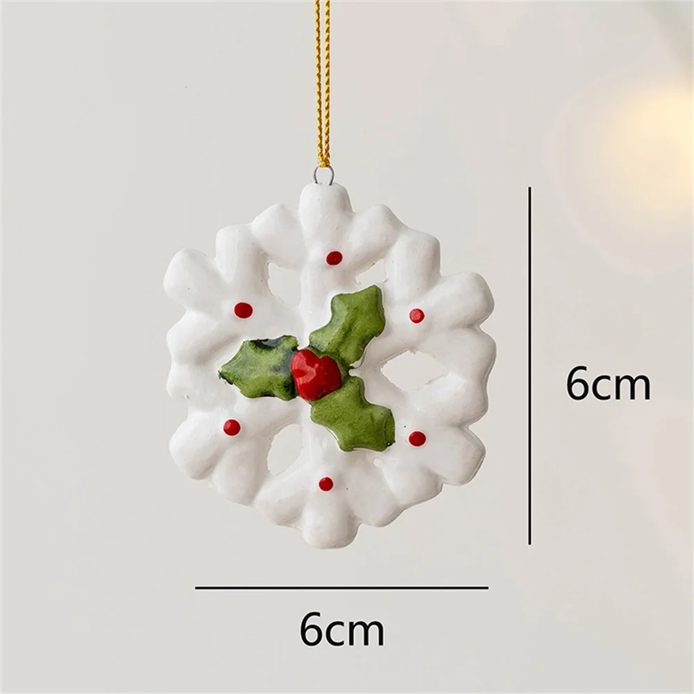 Керамическое рождественское украшение мини-домик Санта-Клауса