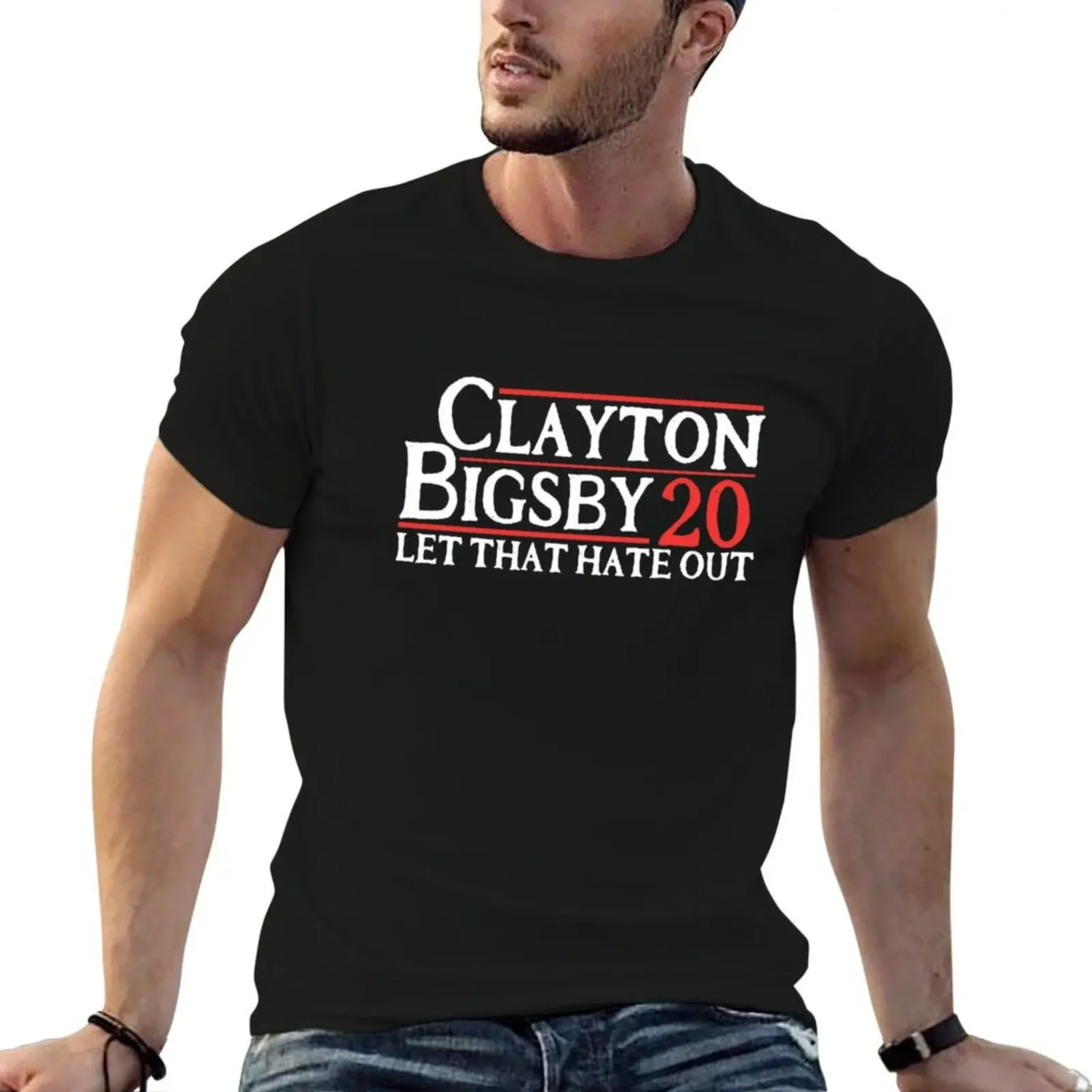 Clayton Bigsby 2020 подарочная футболка Let That Hate Out Comedian Dave Lover для мальчиков винтажная