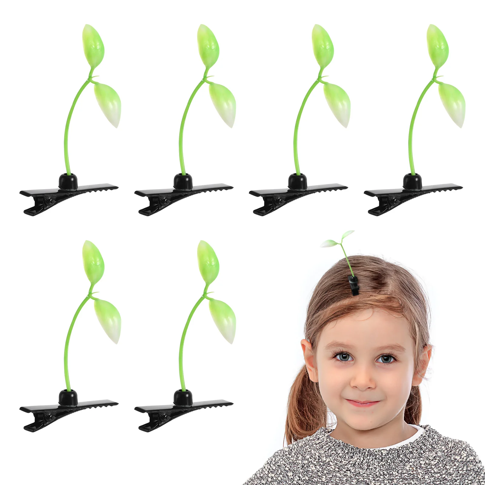 10 шт. мини-заколки для волос ростков фасоли Plantita Para El детские аксессуары девочек