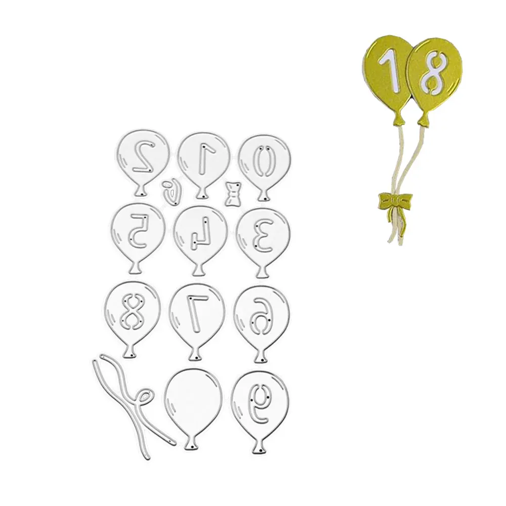 

Металлические штампы, шары с номерами, сделай сам, скрапбукинг, декор для фотоальбома, тиснение, бумажная карта, ремесло, высечки для изготовления карт