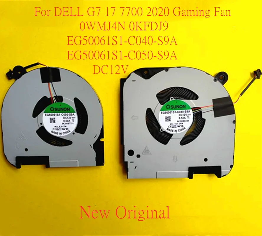 Новый оригинальный вентилятор охлаждения процессора ноутбука для DELL G7 17 7700 2020 игровой вентилятор 0WMJ4N 0KFDJ9