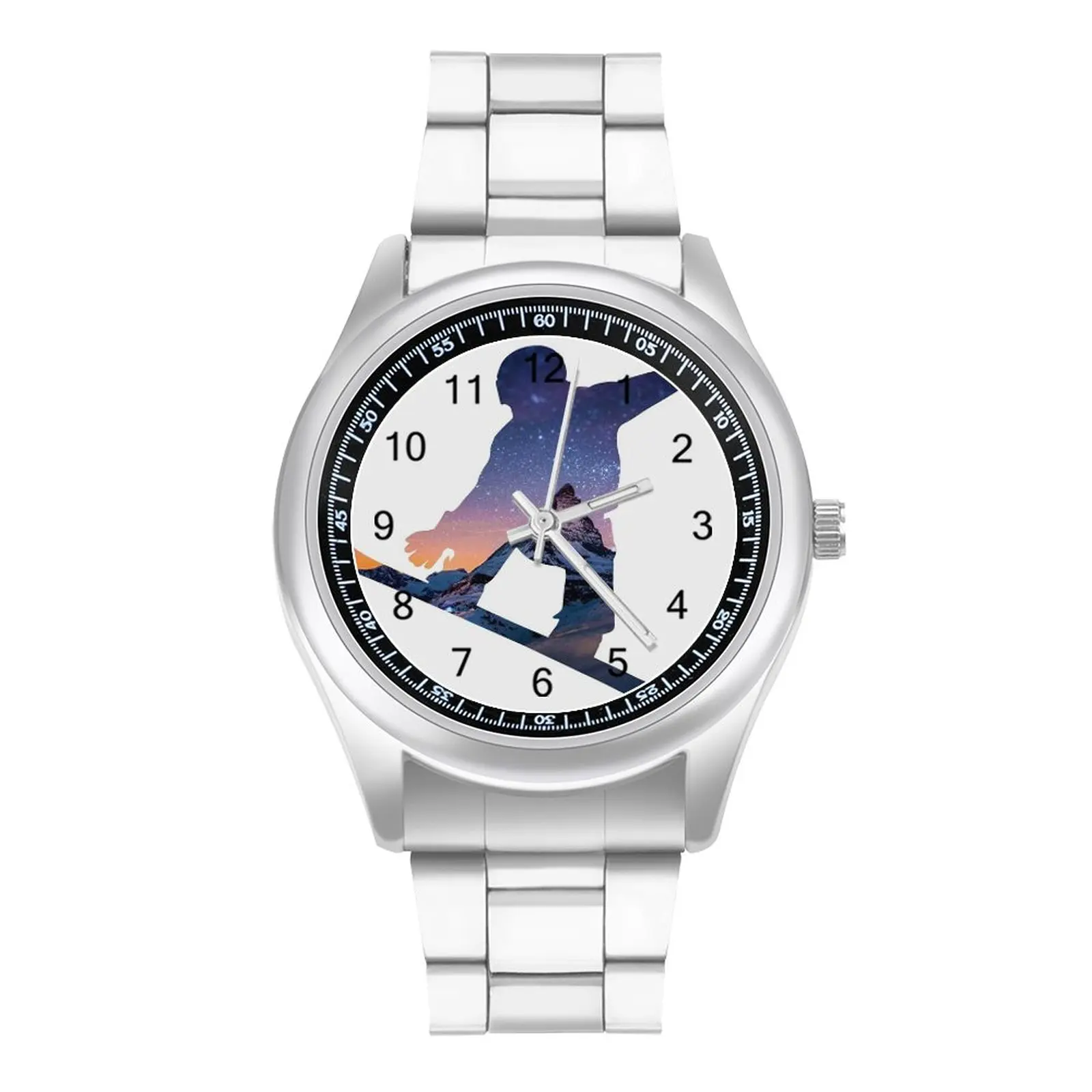

Snowboard Quartz Watch Snowboard Sport Design Beautiful Wrist Watch Stainless Wholesale Business Men Wristwatch
