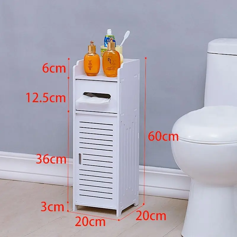 Водонепроницаемый шкаф для хранения ванной комнаты напольный стеллаж в комнате