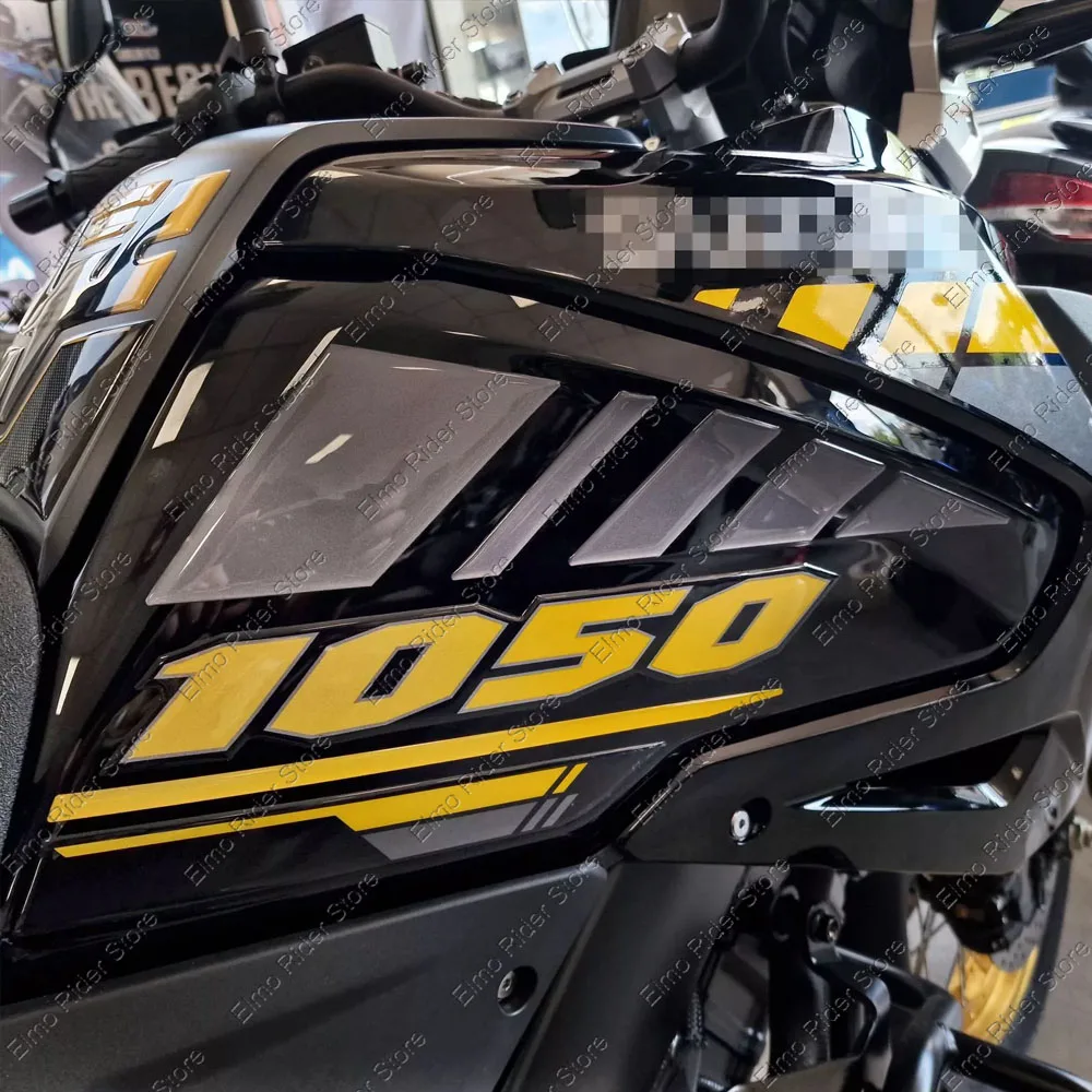 Фото Для Suzuki V-Strom 1050 XT 2022, мотоцикл, 3D гель, защитная наклейка из эпоксидной смолы, накладка на бак, наклейки, комплект наклеек №4