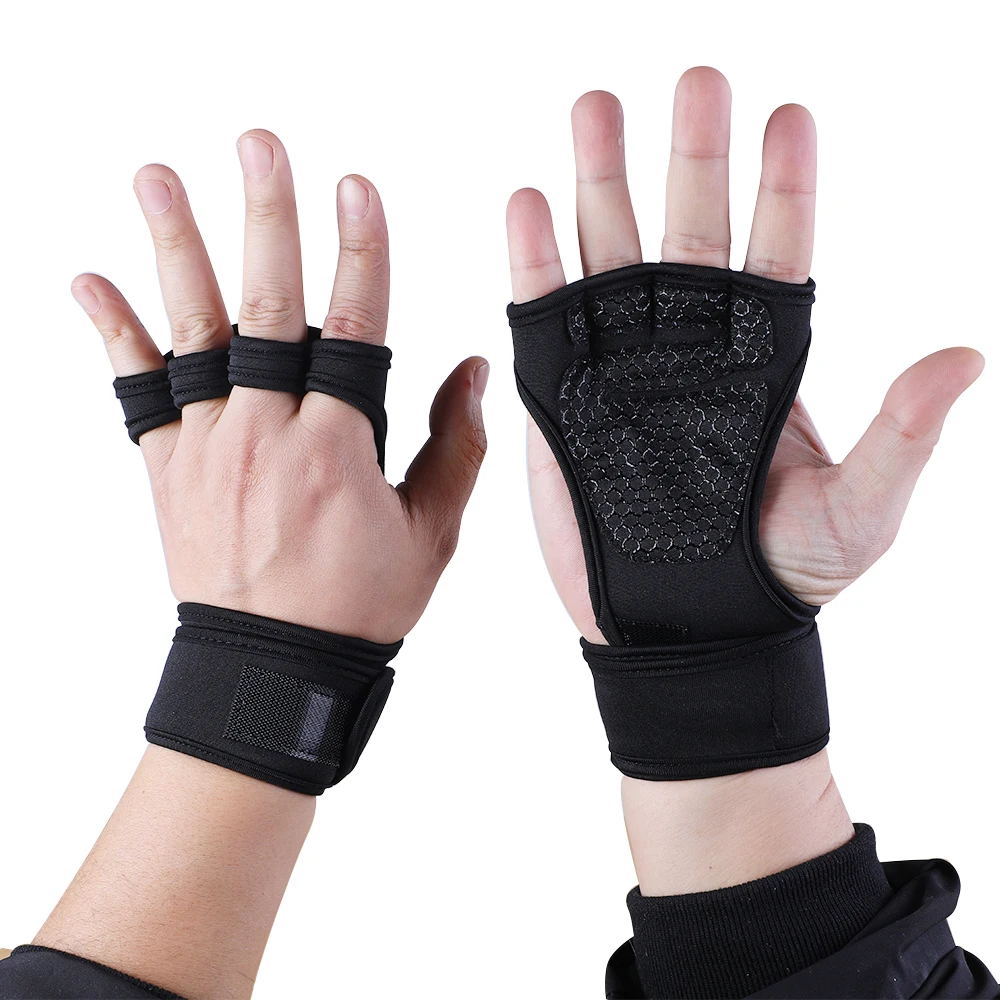 

Weightlifting Men/Women Half Finger Gloves Gym Workout Training Bodybuilding Gloves Dumbbell Fitness Half Finger Hand Protector